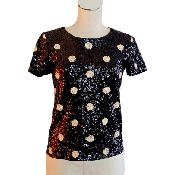 Black Sparkly with polkadot
